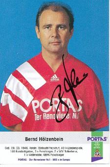 Bernd Hölzenbein   Portas  Fußball Autogrammkarte  original signiert 