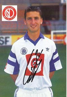 Luc Nilis  RSC Anderlecht   Fußball Autogrammkarte original signiert 