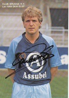 Leo Van der Elst   FC Brügge  Fußball Autogrammkarte original signiert 