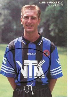 Pascal Renier   FC Brügge  Fußball Autogrammkarte original signiert 