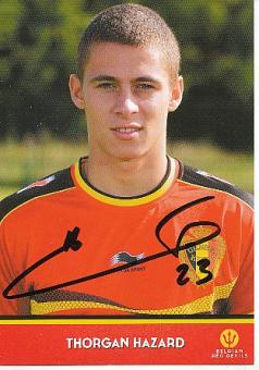Thorgan Hazard  Belgien   Fußball Autogrammkarte original signiert 