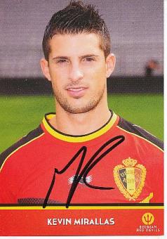 Kevin Mirallas  Belgien   Fußball Autogrammkarte original signiert 