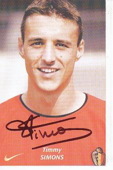 Timmy Simons  Belgien   Fußball Autogrammkarte original signiert 
