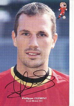 Philippe Clement  Belgien   Fußball Autogrammkarte original signiert 