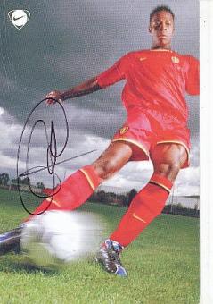 Emile Mpenza  Belgien   Fußball Autogrammkarte original signiert 
