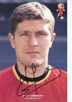 Gert Verheyen   Belgien   Fußball Autogrammkarte original signiert 