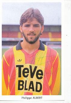 Philippe Albert   KV Mechelen  Fußball Autogrammkarte original signiert 