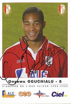 Oguchialu Onyewu  Standard Lüttich  Fußball Autogrammkarte original signiert 