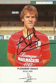 Gerard Plessers  Standard Lüttich  Fußball Autogrammkarte original signiert 