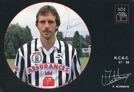 Raymond Mommens  Sporting Charleroi  Fußball Autogrammkarte original signiert 