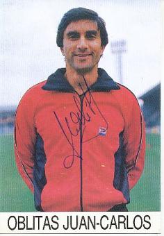 Juan Carlos Oblitas   Peru  Fußball Autogrammkarte original signiert 