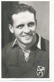 Vic Mees † 2012  Belgien  WM 1954  Fußball Autogramm Foto  original signiert 