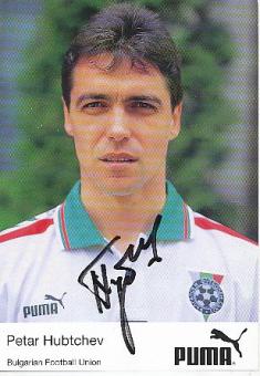 Petar Hubtchev   Bulgarien Fußball Autogrammkarte original signiert 