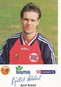Kjetil Rekdal  Norwegen Fußball Autogrammkarte original signiert 