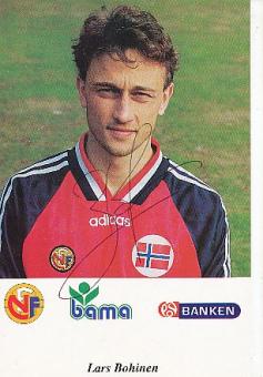 Lars Bohinen  Norwegen Fußball Autogrammkarte original signiert 