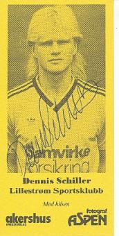 Dennis Schiller  Lillestrøm SK Fußball Autogrammkarte original signiert 
