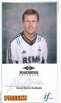 Harald Martin Brattbakk  Rosenborg Trondheim  Fußball Autogrammkarte original signiert 