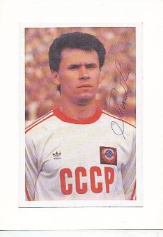Gennadiy Litovchenko  Rußland  UDSSR  Fußball Autogrammkarte original signiert 