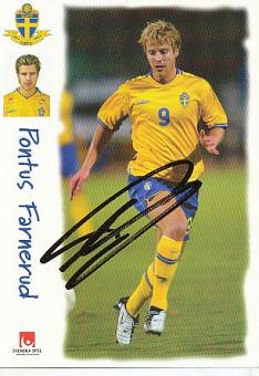 Pontus Farnerud   Schweden  Fußball Autogrammkarte original signiert 