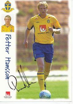 Petter Hansson   Schweden  Fußball Autogrammkarte original signiert 