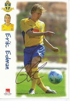 Erik Edman   Schweden  Fußball Autogrammkarte original signiert 