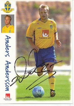 Anders Andersson  Schweden  Fußball Autogrammkarte original signiert 