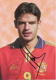 Fernando Morientes   Spanien  Fußball Autogrammkarte original signiert 