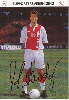 Michael Laudrup  Ajax Amsterdam  Fußball Autogrammkarte original signiert 