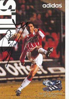 Luc Nilis  PSV Eindhoven  Fußball Autogrammkarte original signiert 