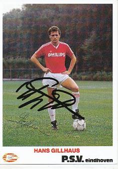 Hans Gillhaus  PSV Eindhoven  Fußball Autogrammkarte original signiert 