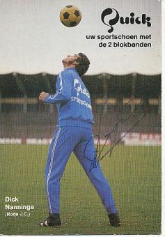 Dick Nanninga † 2015  Roda JC Kerkrade  Fußball Autogrammkarte original signiert 