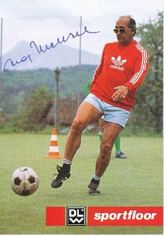Max Merkel † 2006  Österreich Fußball Trainer  Autogrammkarte  original signiert 
