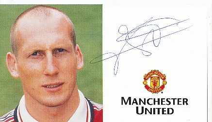 Jaap Stam    Manchester United   Fußball Autogrammkarte original signiert 