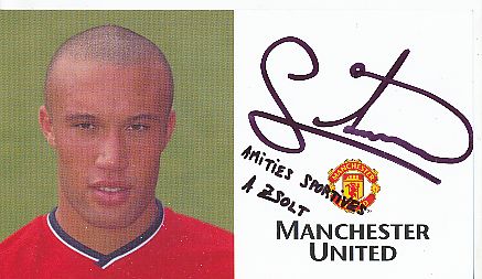 Mikael Silvestre   Manchester United   Fußball Autogrammkarte original signiert 