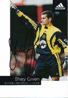 Shay Given  Newcastle United & Irland  Fußball Autogrammkarte original signiert 