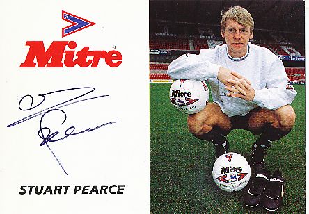 Stuart Pearce  England  Fußball Autogrammkarte original signiert 