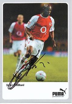 Sylvain Wiltord   FC Arsenal London  Fußball Autogrammkarte original signiert 
