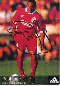 Paul Ince  FC Liverpool  Fußball Autogrammkarte original signiert 