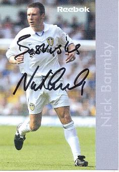 Nick Barmby  Leeds United  Fußball Autogrammkarte original signiert 