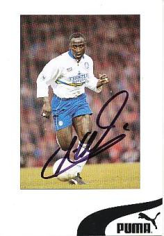 Anthony Yeboah  Leeds United  Fußball Autogrammkarte original signiert 