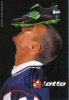 Andriy Shevchenko   AC Mailand    Fußball Autogrammkarte original signiert 