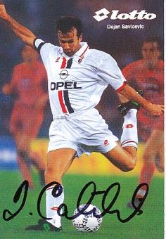 Dejan Savicevic   AC Mailand  Fußball Autogrammkarte original signiert 