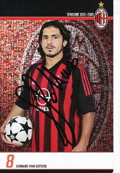 Gennaro Gattuso   AC Mailand  Fußball Autogrammkarte original signiert 