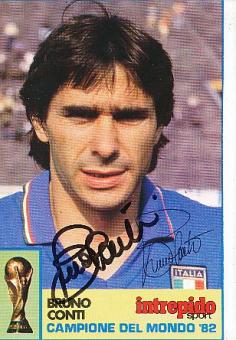 Bruno Conti  Italien  Weltmeister WM 1982  Fußball Autogrammkarte  original signiert 