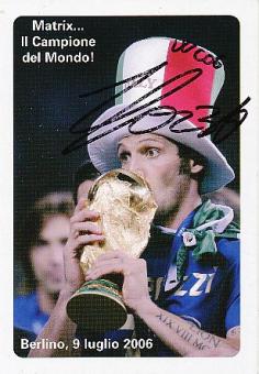 Marco Materazzi  Italien  Weltmeister WM 2006  Fußball Autogrammkarte  original signiert 