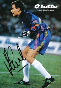 Luca Marchegiani  Italien Fußball Autogrammkarte  original signiert 
