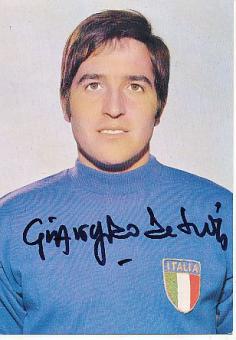 Giancarlo De Sisti   WM 1970  Bergmann  Italien Fußball Autogrammkarte original signiert 