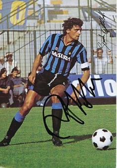 Alessandro Altobelli  Inter Mailand & Italien Weltmeister WM 1982   Fußball Autogrammkarte original signiert 