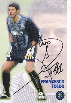 Francesco Toldo  Inter Mailand  Fußball Autogrammkarte original signiert 
