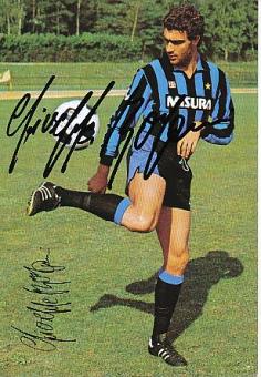 Giuseppe Bergomi  Inter Mailand  Fußball Autogrammkarte original signiert 